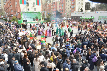 Nizami rayonunda Novruz şənliyi keçirilib