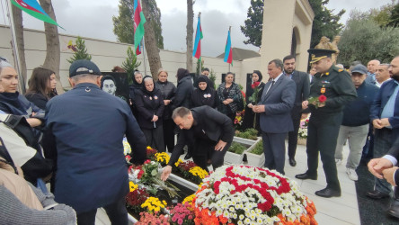 Vətən müharibəsi şəhidi Eltun Vüqar oğlu Qasımovun məzarı ziyarət edilib