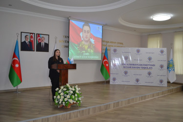 Nizami rayonunda Vətən müharibəsi şəhidi Qasımov Eltun Vüqar oğlunun doğum günündə əziz xatirəsi yad olunub