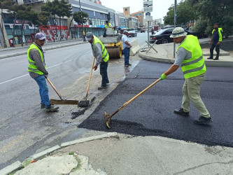 Nizami rayonunda yol infrastrukturunun yenilənməsi işləri davam etdirilir