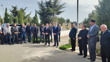 Vətən müharibəsi şəhidi Yaqub Eldəniz oğlu Yaqubzadənin anım günündə məzarı ziyarət edilib