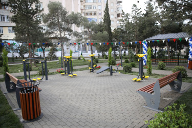 R.Rüstəmov küçəsi 72a ünvanında yeni park sakinlərin istifadəsinə verilib  - 23.12.2025