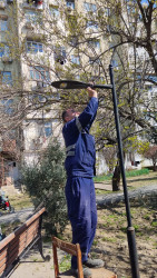 Nizami rayonunda abadlıq və sanitar-təmizlik işləri davam edir