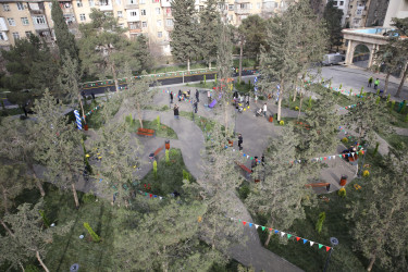 R.Rüstəmov küçəsi 72a ünvanında yeni park sakinlərin istifadəsinə verilib  - 23.12.2025