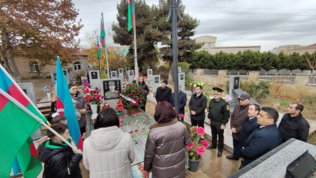 Vətən müharibəsi şəhidi Qələndər Alıyevin ildönümündə məzarı ziyarət edilib - 28.11.2024