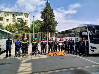 Nizami rayonunun Ərazi Mülki Müdafiə qüvvələri ilə xəbərdarlıq və toplanış məşqləri keçirilib - 25.05.2026