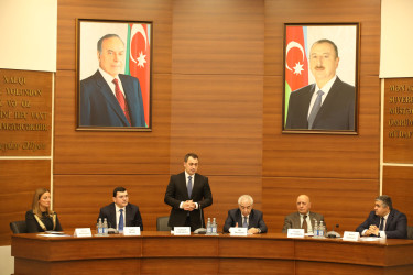 Nizami rayonu üzrə 2025-ci ilin sosial-iqtisadi inkişafının yekunları və qarşıda duran vəzifələrə həsr olunmuş hesabat yığıncağı keçirilib - 22.01.2026