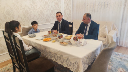 Vətən Müharibəsi Qəhrəmanı mayor Amid Heydərovun ailəsi ziyarət edilib - 14.02.2026