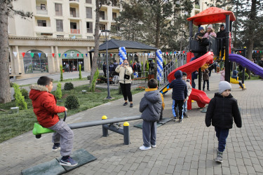 R.Rüstəmov küçəsi 72a ünvanında yeni park sakinlərin istifadəsinə verilib  - 23.12.2025