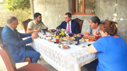 Vətən müharibəsi şəhidi leytenant Kənan Süleymanlının ailəsi ziyarət edilib - 16.08.2025