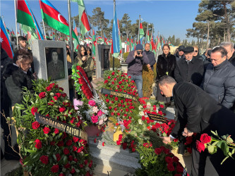 Vətən müharibəsi qəhrəmanı, şəhid baş leytenant Azad Hümbətovun doğum günü ilə əlaqədar əziz xatirəsi yad edilib - 24.01.2025