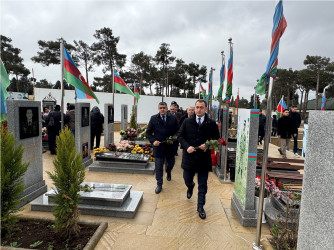 Vətən müharibəsi şəhidi mayor İlkin Rzayevin ildönümündə məzarı ziyarət edilib - 21.12.2024