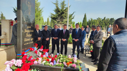 Vətən müharibəsi şəhidi Yaqub Eldəniz oğlu Yaqubzadənin anım günündə məzarı ziyarət edilib - 03.10.2025