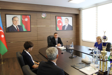 Nizami Rayon İcra Hakimiyyətinin başçısı dünya çempionu Selcan Babayeva ilə görüşüb - 22.08.2025