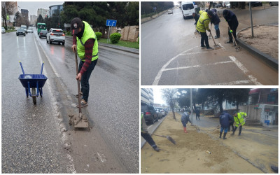 Nizami rayonunda güclü yağan yağışın fəsadlarının aradan qaldırılması ilə əlaqədar ümumrayon iməciliyi keçirilib - 30.03.2026