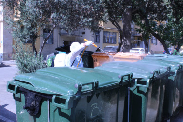 Nizami rayonunda küçə və prospektlər yuyulub, təmizlik işləri aparılıb - 12.07.2025