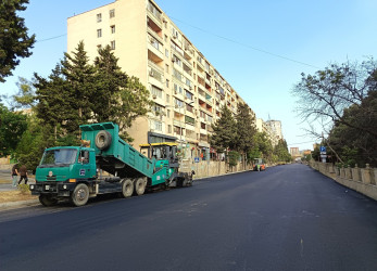 Nizami rayonunda yol infrastrukturunun yenilənməsi işləri davam etdirilir - 10.08.2026