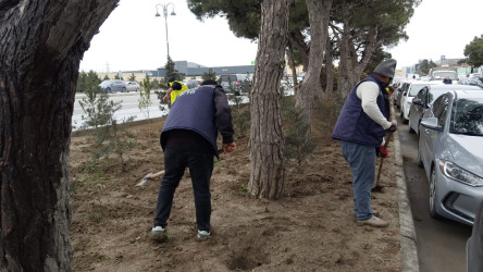 Nizami rayonunda güclü yağan yağışın fəsadlarının aradan qaldırılması ilə əlaqədar ümumrayon iməciliyi keçirilib - 30.03.2026