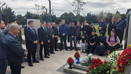 Vətən müharibəsi şəhidi Vüqar İnşallah oğlu Cəfərovun məzarı ziyarət edilib - 05.10.2026