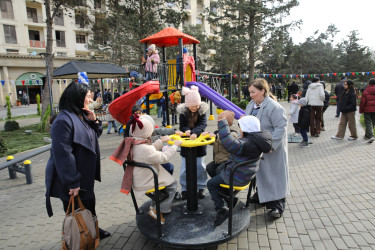 R.Rüstəmov küçəsi 72a ünvanında yeni park sakinlərin istifadəsinə verilib  - 23.12.2025