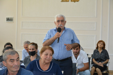 Nizami Rayon İcra Hakimiyyətinin başçısı tərəfindən avqust ayında keçirilən səyyar qəbullar