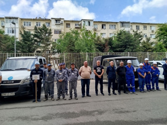 Nizami rayonunun Ərazi Mülki Müdafiə qüvvələri ilə xəbərdarlıq və toplanış məşqləri keçirilib - 25.05.2026