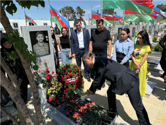 Vətən müharibəsi şəhidi Əsəd Mahir oğlu Əsədlinin doğum günündə xatirəsi anılıb - 17.06.2024