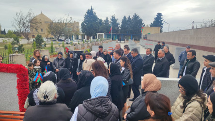 Vətən müharibəsi şəhidi Zəbiyulla Şahin oğlu Məmmədovun məzarı ziyarət edilib - 04.11.2025