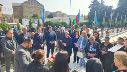 Vətən müharibəsi şəhidi Nicat Həsən oğlu Əhmədovun ildönümündə məzarı ziyarət edilib - 09.10.2025