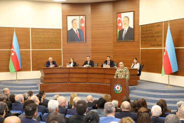 Nizami rayonunda cənab Prezident İlham Əliyevin YAP-ın VIII Qurultayındakı nitqindən irəli gələn vəzifələrin icrası ilə bağlı müşavirə keçirilib - 15.10.2026