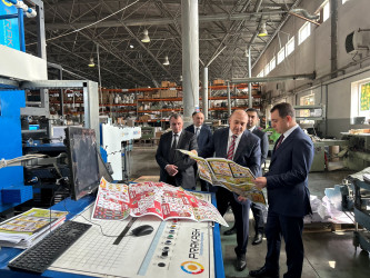 Nizami Rayon İcra Hakimiyyətinin başçısı TUNA QSC-də yeni avadanlıqların təqdimat mərasimində iştirak edib - 19.02.2026