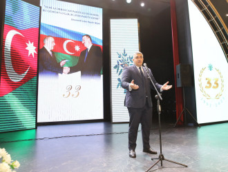 Nizami rayonunda Yeni Azərbaycan Partiyasının təsis olunmasının 33-cü ildönümü qeyd edilib - 18.11.2025