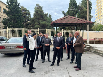 Nizami Rayon İcra Hakimiyyətinin başçısı Babək prospekti 85 və 85a ünvanlarına baxış keçirib - 24.09.2025