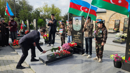 Vətən müharibəsi şəhidi Natiq Namiq oğlu Əhmədovun xatirəsi anılıb - 11.10.2025