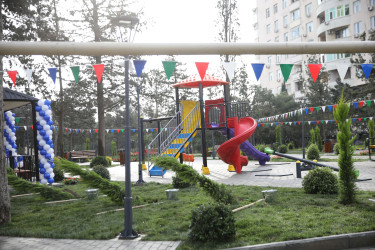 R.Rüstəmov küçəsi 72a ünvanında yeni park sakinlərin istifadəsinə verilib  - 23.12.2025