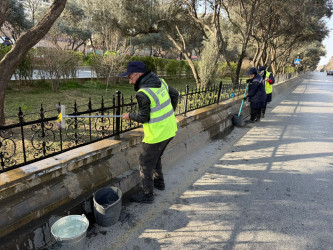 Nizami rayonunda Novruz bayramı ərəfəsində geniş təmizlik işləri aparılıb - 14.03.2026