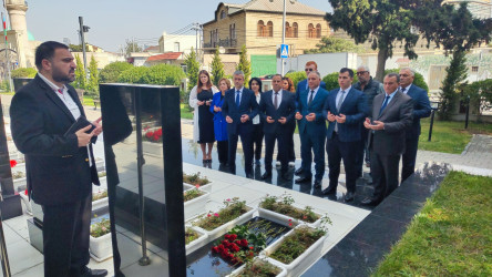 Vətən müharibəsi şəhidi Pənahov Ülvinin məzarı ziyarət edilib - 07.10.2025