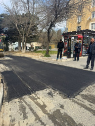 Nizami rayonunda intensiv yağıntıların yollarda yaratdığı fəsadlar aradan qaldırılır - 17.04.2026