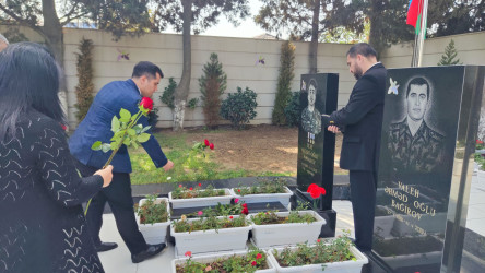 Vətən müharibəsi şəhidi Pənahov Ülvinin məzarı ziyarət edilib - 07.10.2025