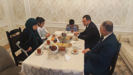 Vətən Müharibəsi Qəhrəmanı mayor Amid Heydərovun ailəsi ziyarət edilib - 14.02.2026