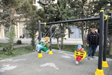 R.Rüstəmov küçəsi 72a ünvanında yeni park sakinlərin istifadəsinə verilib  - 23.12.2025