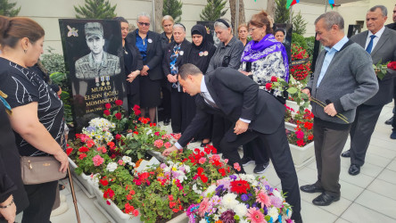 Vətən müharibəsi şəhidi Məmmədov Murad Elşən oğlunun xatirəsi anılıb - 15.10.2025