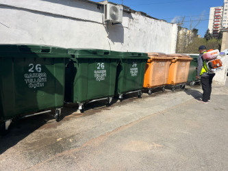 Nizami rayonunda abadlıq və sanitar-təmizlik işləri davam edir