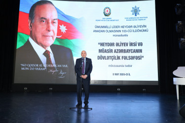 Ulu Öndər Heydər Əliyevin anadan olmasının 103-cü ildönümü münasibətilə tədbir  - 08.05.2026