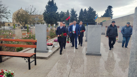 Vətən müharibəsi şəhidi Zəbiyulla Şahin oğlu Məmmədovun məzarı ziyarət edilib - 04.11.2025
