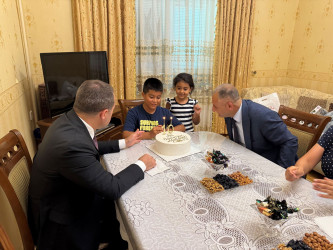 Şəhid Zalov Vidadi Nizami oğlunun ailəsi ziyarət edilib - 23.07.2025