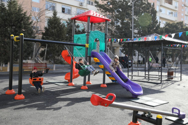 Nizami rayonunda növbəti məhəllə abadlaşdırılaraq sakinlərin istifadəsinə verildi - 18.02.2026