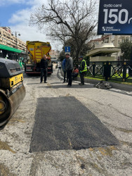 Nizami rayonunda intensiv yağıntıların yollarda yaratdığı fəsadlar aradan qaldırılır - 17.04.2026