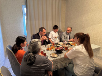 Vətən müharibəsi şəhidi, mayor Rzayev İlkin Cəfər oğlunun ailəsi ziyarət olunub - 21.05.2025