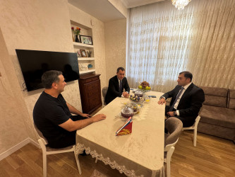 Antiterror əməliyyatları zamanı yaralanan polis serjantı Cavid Talıbov evində ziyarət edilib - 19.09.2025